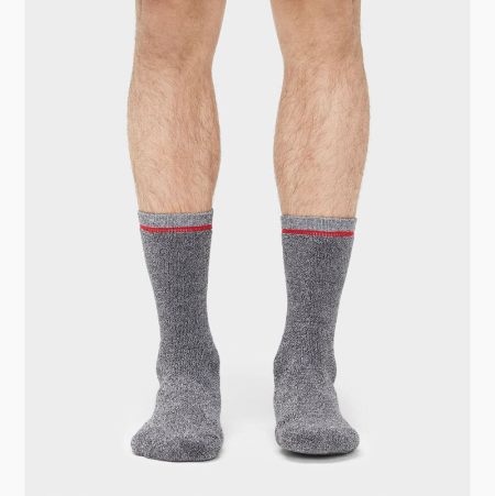 UGG Kyro Cozy Crew Black Socks for Men (FBYZ90317)